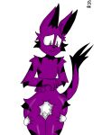  3:4 absurd_res anthro bodily_fluids duo fur head_between_thighs hi_res intersex intersex/male joey_(l30lves) kangaroo l30lves macropod male mammal marsupial purple_body purple_fur simple_background sweat thigh thigh_crush white_background 