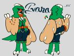  avian behind_view bird brown_body brown_feathers clothing decidueye feathers female ferrissimulator front_view hi_res model_sheet nintendo pok&eacute;mon pok&eacute;mon_(species) solo tagme video_games white_body white_feathers 