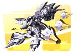  character_name chibi funnels_(gundam) gundam highres looking_at_viewer mecha mobile_suit no_humans open_hands qubeley science_fiction sibelurabbi solo yellow_eyes zeta_gundam 