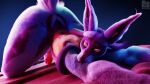  3d_(artwork) anthro blue_body blue_fur canid canine digital_media_(artwork) erection fur genitals hi_res looking_at_viewer lucario male mammal nintendo penis picti pok&eacute;mon pok&eacute;mon_(species) solo video_games yellow_body yellow_fur 