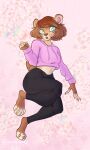  absurd_res anthro belly clothed clothing female hi_res hoodie katya_(pistolpete) mammal smolchrissy solo topwear ursid 