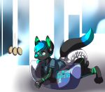  absurd_res ambiguous_gender anthro archived_source biped cypher_(diaperedglowwolf) diaper digital_drawing_(artwork) digital_media_(artwork) english_text fur hair hi_res hypnosis lying mind_control open_mouth operationfluff simple_background solo text 