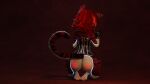  16:9 3d_(artwork) 4k absurd_res adamant_unicorn anthro bdsm bound butt clothing corset digital_media_(artwork) domestic_cat felid feline felis fur hair handwear hi_res lingerie male mammal markings mewlin_(species) mitten_hands mittens paws restraints simple_background solo submissive submissive_male topwear widescreen 