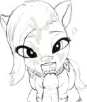  &lt;3 absurd_res bodily_fluids bukkake cum cum_on_face dazzle_feather_(mlp) equid equine female feral first_person_view genital_fluids genitals hasbro hi_res hooves littlenaughtypony looking_at_viewer male male/female mammal mlp_g5 monochrome my_little_pony open_mouth pegasus penis tongue tongue_out vein veiny_penis wings 