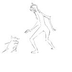  action_scene animated anthro blush buh canid canine canis duo eyewear female female/female glasses hair kissing long_arms long_fingers looking_around lynn_(deltav) mammal missy_(napalm_express) snout surprised_expression teeth teleportation unknown_artist wolf 