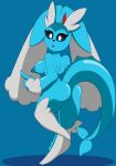  absurd_res anthro anus blue_body breasts butt clothing eeveelution erect_nipples female fur fusion genitals hi_res humanoid legwear looking_at_viewer lopunny nintendo nipples nude nude_female pok&eacute;mon pok&eacute;mon_(species) pok&eacute;mon_fusion pussy samrunner solo thick_thighs thigh_highs vaporeon vaporunny video_games 