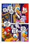  anthro big_breasts breasts butt chiropteran cleavage clothed clothing duo echidna female fight gloves goudadunn handwear hi_res high_heels knuckles_the_echidna male mammal monotreme rouge_the_bat sega sonic_the_hedgehog_(series) 