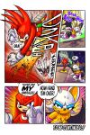  absurd_res anthro big_breasts bodily_fluids breasts butt chiropteran cleavage clothed clothing duo echidna female fight goudadunn hi_res knuckles_the_echidna male mammal monotreme rouge_the_bat sega sonic_the_hedgehog_(series) sweat 