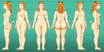  absurd_res anthro curvaceous curvy_figure fan_character furry goat_girl grace_mccray hair hi_res model_sheet nude red_hair tasteful_nudity thick_thighs turn_around turnaround voluptuous 