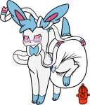  alpha_channel blush commando125 diaper digital_drawing_(artwork) digital_media_(artwork) eeveelution feral fur hair male mewzy148 nintendo pok&eacute;mon pok&eacute;mon_(species) quadruped simple_background smile solo standing sylveon transparent_background video_games 