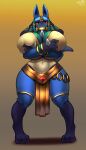  absurd_res anthro big_breasts blue_body blue_fur breasts female fur hi_res huge_breasts lucario nintendo pok&eacute;mon pok&eacute;mon_(species) solo video_games yboon 