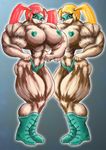  abs breasts extreme_muscles muscles muscular rainbow_mika street_fighter 