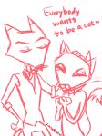  affectionate anthro brother brother_and_sister cartoon_network clasped_hands classy clothed clothing courage_the_cowardly_dog domestic_cat dress_shirt duo english_text eyebrows eyes_closed felid feline felis female fluffy fluffy_tail hand_on_hip happy katz_(courage_the_cowardly_dog) kitty_(courage_the_cowardly_dog) love luna926tw male mammal partially_clothed petting petting_head rubbing rubbing_head shirt sibling simple_background sister sketch smile standing tail_flick tail_motion tailwag text thick_eyebrows topwear vest whiskers white_background 