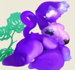  anthro big_breasts breasts clothed clothing domestic_cat felid feline felis female mammal mighty-whydah nipple_outline panties pasties purple_eyes solo topless underwear 