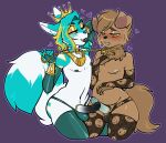  &lt;3 &lt;3_eyes absurd_res accessory anthro black_nipples blue_body blue_fur blue_nipples blush brown_body brown_fur canid canine canis chain cock_ring crown digital_media_(artwork) duo facial_piercing fox fur gem genitals girly giulen glistening glistening_lips gold_eyeshadow golden_jackal hi_res jackal jewelry jewlery leash leash_pull lip_piercing lips looking_at_another looking_down male male/male mama_goomba mammal nipples noble_(noble) orange_eyes penis penis_accessory penis_jewelry piercing slightly_chubby thick_bottom_lip white_body white_fur yellow_body yellow_eyes yellow_fur 