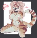  ball_gag felid female gag hi_res mammal pantherine solo tiger yeehaw_goth 