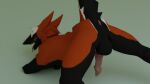  anthro anus backsack balls crossed_arms erection fur genitals jack-o&#039;_pose knot male mammal nude oliver_(olivermartin2) orange_body orange_fur penis pose raised_tail sergal solo tagar1k 