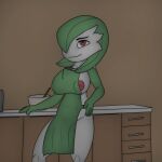  anthro breasts female gardevoir hi_res j5furry kitchen nintendo pok&eacute;mon pok&eacute;mon_(species) solo video_games 