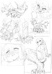  1girl absurdres feet furry highres mona_(genshin_impact) original sketch soles solo transformation werewolf zobbie265 