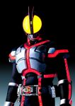  1boy 4ze_meteor absurdres armor belt dark glowing glowing_eyes glowing_lines helmet highres kamen_rider kamen_rider_555 kamen_rider_faiz male_focus neon_trim rider_belt tokusatsu 