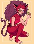  1girl animal_ears blue_eyes cat_ears cat_girl cat_tail catra commentary english_commentary long_hair lucleon she-ra_and_the_princesses_of_power simple_background solo tail yellow_eyes 