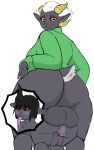  ahegao balls big_balls big_butt black_hair blush bovid broken_horn butt caprine caprine_demon clothing cordis curvy_figure demon demon_humanoid duo female flaccid foreskin freckled_face freckles freckles_on_butt genitals goat_demon goat_tail green_clothing green_sweater green_topwear hair herm hi_res horizontal_pupils horn humanoid humanoid_pointy_ears imp incest_(lore) intersex intersex/male long_tongue looking_pleasured male mammal mature_female meredith_(quidhansed) pearl_earring penis pupils quidhansed red_eyes saggy_balls size_difference sweater thick_thighs tongue tongue_out topwear voluptuous white_hair wide_hips yellow_eyes 