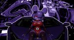  absurd_res accessory anthro armwear bonnie_(cally3d) bonnie_(fnaf) clothing eyeshadow female five_nights_at_freddy&#039;s fur hair hair_accessory hi_res lagomorph lamborghini legwear leporid makeup mammal nurburgring overalls pink_eyes prykez purple_armwear purple_background purple_body purple_clothing purple_fur purple_hair purple_legwear rabbit race_track red_bow_tie red_clothing red_eyeshadow red_overalls scottgames simple_background smile smiling_at_viewer solo video_games 