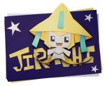  2_tails alien alpha_channel ambiguous_gender animate_inanimate fingerless humanoid jirachi legendary_pok&eacute;mon multi_tail night nintendo open_mouth origami paper papercraft pok&eacute;mon pok&eacute;mon_(species) solo somefoolfp square_eyes star video_games 