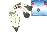  anthro duskull female fusion lagomorph leporid lopunny mammal nintendo pok&eacute;mon pok&eacute;mon_(species) pok&eacute;mon_fusion rabbit skinnerthehammer solo video_games 