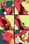  anal anus apple_bloom_(mlp) big_macintosh_(mlp) brother brother_and_sister caluriri close-up comic dock earth_pony equid equine female feral feral_on_feral freckles friendship_is_magic green_eyes hasbro hi_res horse incest_(lore) licking male male/female mammal my_little_pony open_mouth oral orange_eyes pony raised_tail red_body rimming salive sex sibling sister sound_effects tongue tongue_out yellow_body young 