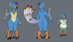  absurd_res anthro avian bird blitz_games bottomwear breasts cera_(the_land_before_time) child chomper_(the_land_before_time) clothed clothing corvid don_bluth ducky_(the_land_before_time) fan_character female hi_res hirothedragon infogrames littlefoot magpie_(corvid) meghan_scott model_sheet multicolored_body nude oscine passerine petrie pseudo_hair sfw_nudity shirt shorts small_breasts solo spike_(the_land_before_time) t-shirt the_land_before_time topwear young zapper:_one_wicked_cricket 