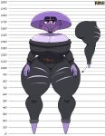  belt big_breasts big_butt bottomwear breasts butt clothing denim denim_clothing elemental_creature elemental_humanoid eyebrows female flora_fauna fungi_fauna fungi_humanoid fungus hi_res huge_breasts huge_butt humanoid jeans kouh mushroom mushroom_humanoid pants plant plant_humanoid purple_body purple_eyes shirt solo t-shirt taller_female topwear torn_bottomwear torn_clothing torn_jeans torn_pants 