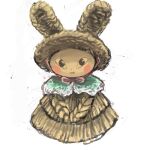  blush bronzecatworld clothing dress female hat headgear headwear lagomorph leporid low_res mammal rabbit smile solo 