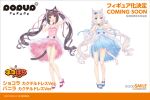  animal_ears bell blue_eyes blush brown_hair cat_ears cat_girl cat_tail chocola_(nekopara) collar dress flower gloves goodsmile_company headband high_heels highres neck_bell nekopara non-web_source rose sayori_(neko_works) tail vanilla white_hair 