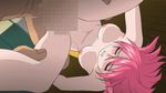 animated animated_gif blush censored cum female_orgasm gif lowres orgasm pink_hair sex 