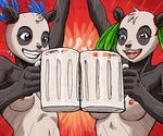  breasts chug cum drink female furry nipples panda pandawa ragathol wakfu 