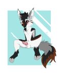  anthro balls bodily_fluids canid canine canis cum digital_media_(artwork) flowzy genital_fluids genitals hi_res male mammal solo torak wolf 