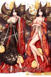  akagi_(azur_lane) animal_ears azur_lane bare_shoulders barefoot dakimakura_(medium) fox_ears fox_girl fox_tail grandia_(moemarket) navel stomach tail 