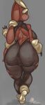  absurd_res anthro anus anus_outline big_breasts big_butt breasts brown_body butt camel_toe clothing female genitals hi_res khentaiu looking_at_viewer looking_back mega_evolution mega_lopunny nintendo pok&eacute;mon pok&eacute;mon_(species) pussy rear_view solo tight_clothing video_games walking wide_hips 