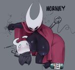  alcohol anthro arthropod beverage big_breasts black_body blush breasts brother brother_and_sister bubble cloak clothing drunk drunk_bubble duo female hi_res hollow_knight hornet_(hollow_knight) imminent_incest imminent_sex incest_(lore) larger_female male male/female mask nail_(weapon) protagonist_(hollow_knight) sibling sister size_difference smaller_male substance_intoxication team_cherry unyin video_games wall_punch weapon 
