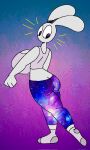  animal_humanoid anthro big_breasts bottomwear breasts butt clothing crop_top female footwear hi_res humanoid lagomorph lagomorph_humanoid leporid leporid_humanoid looking_at_butt looking_back mammal mammal_humanoid midriff pants qoolguyart rabbit rabbit_humanoid rear_view shirt socks solo steel_(qoolguyart) topwear yoga_pants 