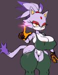  anthro areola big_breasts blaze_the_cat breasts butt cleavage clothed clothing domestic_cat elemental_manipulation felid feline felis female fire fire_manipulation forehead_gem genitals hi_res looking_at_viewer mammal pussy sega solo sonic_the_hedgehog_(series) thick_thighs wide_hips wolflance 