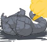  fart fart_cloud godzilla godzilla_(series) hi_res kaiju male overweight overweight_male simple_background solo source_request toho unknown_artist white_background 