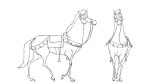  2019 2d_animation animated equid equine feral frame_by_frame harness horse looking_away male mammal may_taraud saddle samson_(disney) solo stirrups tail_motion walk_cycle walking 