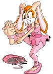  anthro ballerina ballet ballet_outfit barefoot feet female hi_res lagomorph leporid mammal rabbit salmacisreptile sega soles solo sonic_the_hedgehog_(series) toes vanilla_the_rabbit 