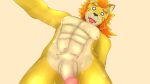  16:9 4k abs absurd_res anthro balls blush embarrassed felid flaccid genitals hi_res lifewonders lion live-a-hero male mammal mane muscular muscular_anthro nipplea nude pantherine pecs penis rutilix_(live-a-hero) shocked six_musketeers solo video_games widescreen 
