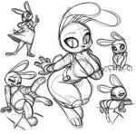  ambiguous_penetration anthro balls big_breasts bigdad bottomwear bottomwear_down breasts clothed clothing disney dress duo faceless_character faceless_male female genitals hi_res judy_hopps lagomorph legs_up leporid male male/female mammal monochrome pants pants_down partially_clothed penetration penis rabbit zootopia 
