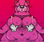 alekoin alpaca animal_crossing areola belly big_belly big_breasts blush bodily_fluids breast_grab breast_milking breast_squish breasts camelid chubby_belly chubby_female digital_drawing_(artwork) digital_media_(artwork) disembodied_hand erect_nipples female first_person_view floating_hands fur glistening glistening_body glistening_breasts glistening_eyes glistening_fur glistening_nipples hair hand_on_breast holding_breast juggling lactating lips lipstick low-angle_view makeup mammal milk navel nintendo nipples orgasm overweight overweight_female pink_background pink_body pink_breasts pink_fur pink_hair pink_nipples pink_theme reese_(animal_crossing) shaking simple_background solo squish sweat sweatdrop sweaty_breasts sweaty_legs sweaty_thighs thick_thighs video_games wet wide_hips worm&#039;s-eye_view 