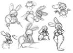  anthro big_breasts big_butt big_penis bigdad breasts butt disney duo faceless_character faceless_male female genitals hands_on_table hi_res holding_breast hot_dogging judy_hopps lagomorph leporid male male/female mammal multiple_poses oral penis pose rabbit rear_view zootopia 