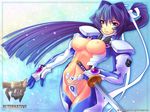  armor bb breasts large_breasts mitsurugi_meiya muvluv nipples sword weapon 